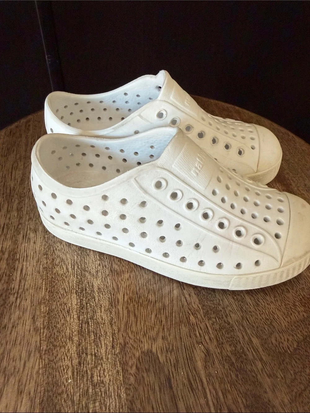 Native Kids Waterproof Slip-On Water Shoes in White C10